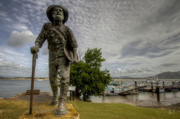 Mick the Miner Statue at Cook’s Landing