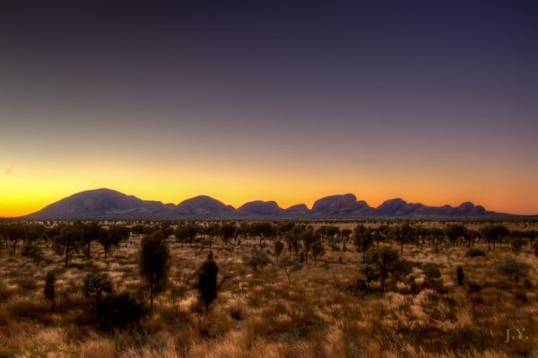 Sunset over Kata Tjuta